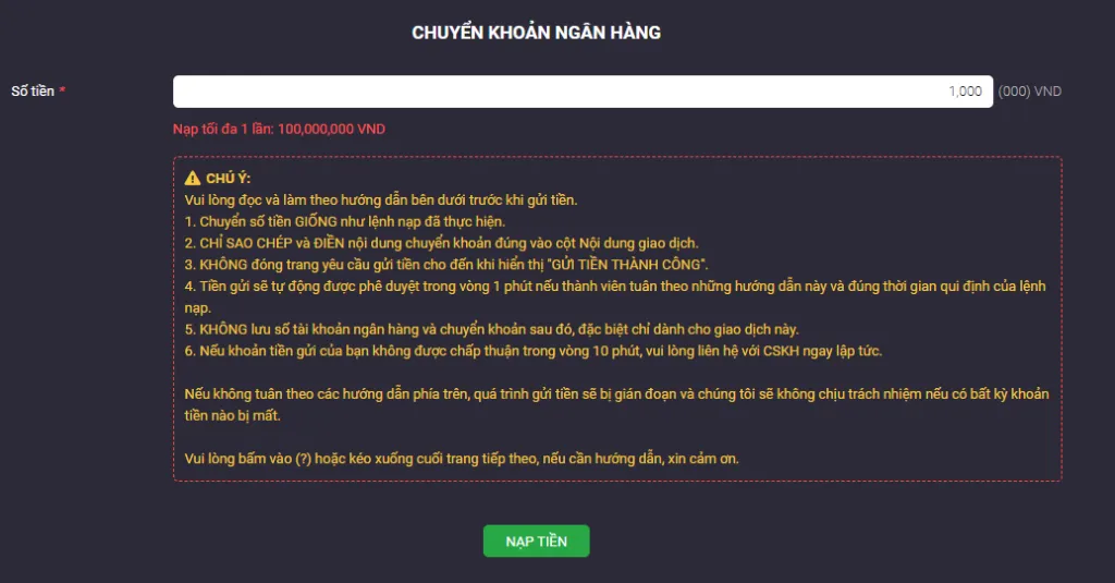nap tien chuyen khoan ngan hang 1